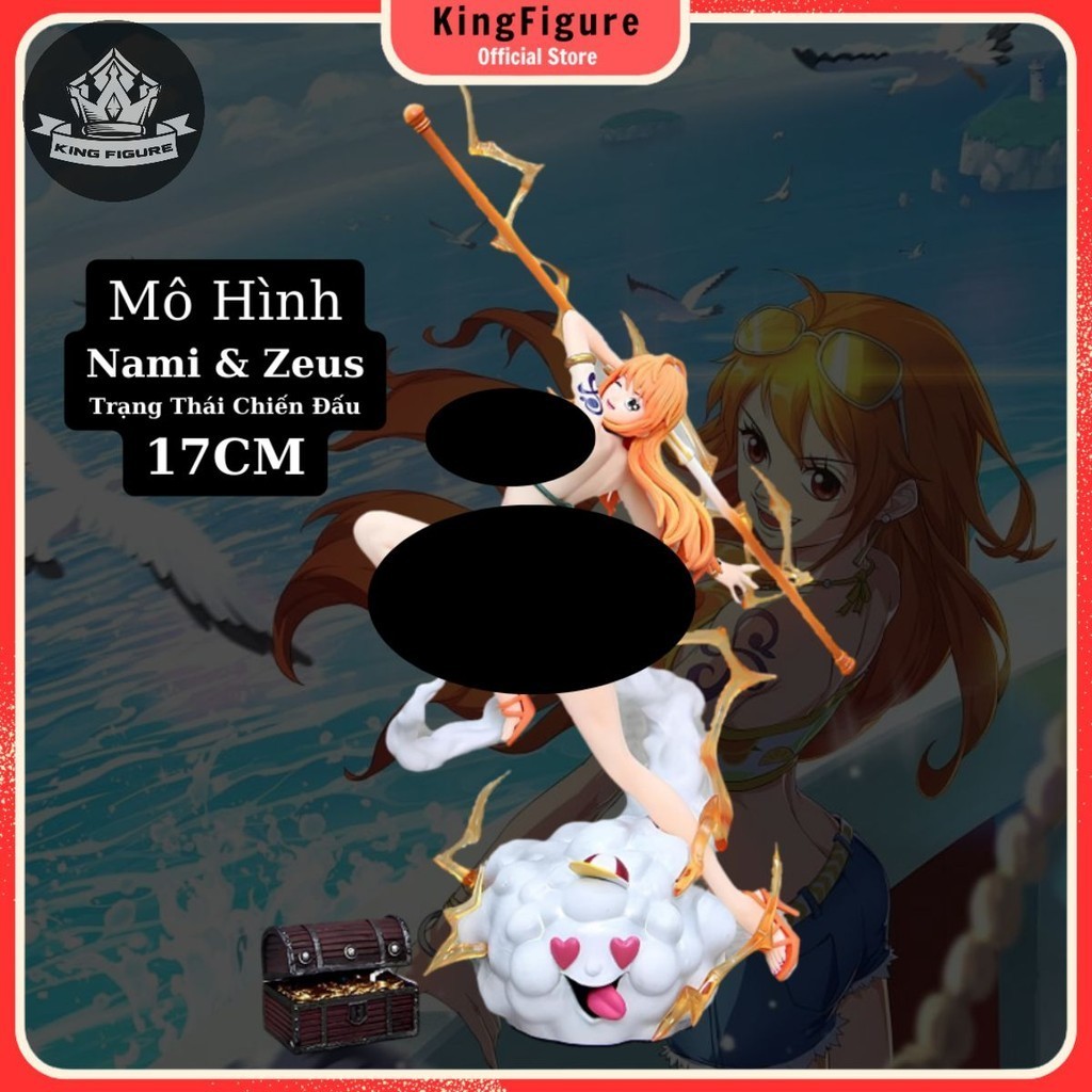 Mô Hình Nami Trạng Thái Chiến Đấu Và ZEUS 32Cm Mô hình One Piece Cao Cấp, Figure Mô Hình Anmie One Piece Luffy Vua Hải T