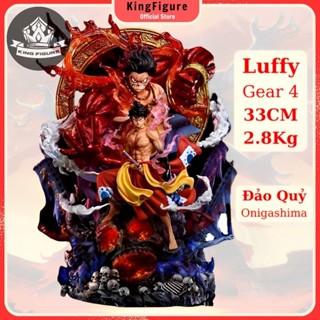 Mô Hình Luffy Gear 4 Đảo Quỷ Onigashima 33Cm 2.8KG Mô hình One Piece Cao Cấp, Figure Mô Hình Anmie One Piece Luffy Vua H
