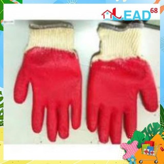 Găng tay sơn đỏ bảo hộ lao động t1