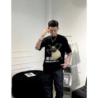 Áo thun nam nữ tay lỡ CỪU  form rộng unisex oversize HU