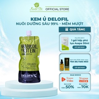 Kem Ủ Tóc Delofil Collagen - Kem Ủ Tóc Delofil Collagen Phục Hồi Tái Sinh Tóc Hư Tổn - Kem Ủ Tóc Delofil Collagen 500Ml