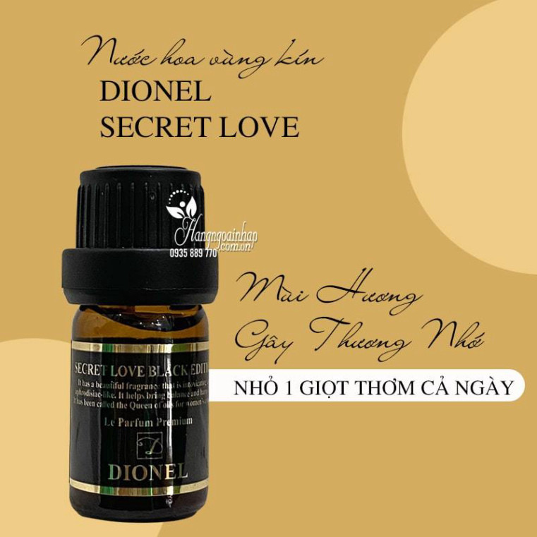 [che tên sp] Nước hoa vùng kín DIORNEL 1 giọt thơm dịu nhẹ quyến rũ lưu hương cả ngày.