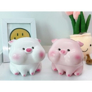 Heo đất tiết kiệm Heo hồng Má Phính cute , Heo đất - quà tặng trang trí, ống tiết kiệm tiền - PS49