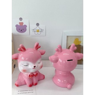 Ống tiết kiệm Hươu chibi cute quà tặng, trang trí - HĐBB62