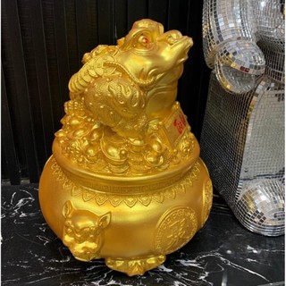 Heo đất cóc kim tiền bát tụ bảo - ống tiết kiệm ống heo đựng tiền - ps57