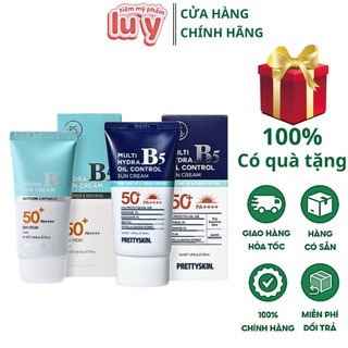 Kem chống nắng b5 prettyskin chính hãng, kem chống nắng dầu mụn, da thường LUY STORE