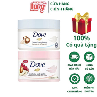 Tế Bào Chết body Toàn Thân Body Dove Macamadia, Lựu Đỏ Exfoliating Body LUY STORE