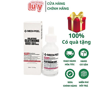 Tinh chất dưỡng trắng Medi Peel Bio Intense Glutathione 600 White Ampoule Serum Ngừa Nám, Trắng Da Mẫu mới