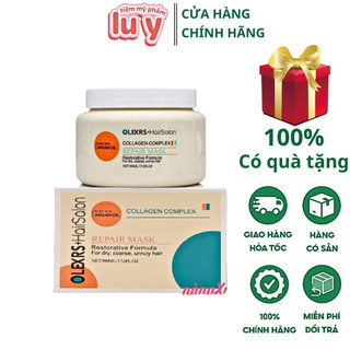 Kem Hấp Ủ Tóc Olexrs Collagen Anh 500ml - Phục Hồi Tóc, Chống Gãy Rụng, Tóc Nhuộm LU.Y Sotre