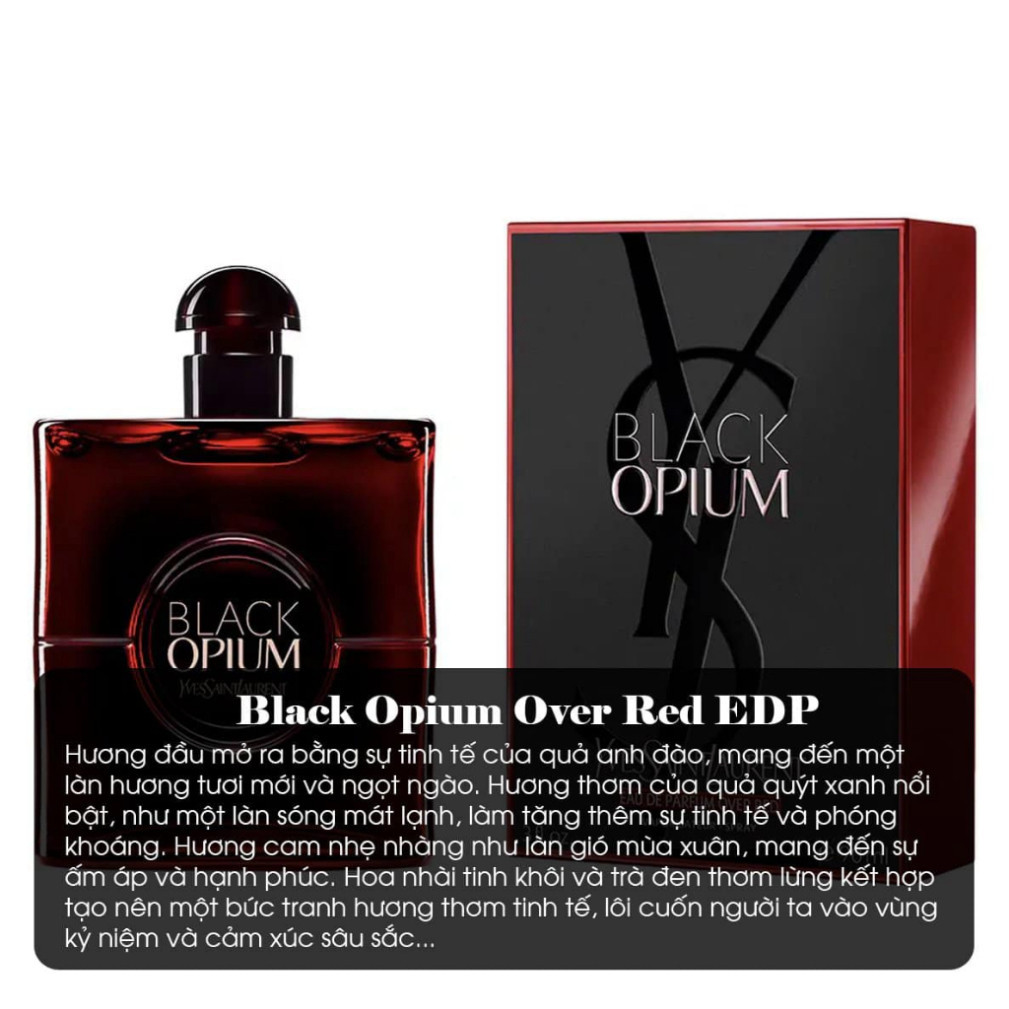 Nước Hoa Nữ Authentic 𝐘𝐒𝐋 𝐁𝐥𝐚𝐜𝐤 𝐎𝐩t𝐢𝐮𝐦 𝐎𝐕𝐄𝐑 𝐑𝐄𝐃 90ML