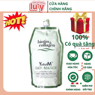 KEM HẤP DẦU Ủ TÓC  BIOTIN & COLLAGEN SIÊU MỀM MƯỢT TÓC 500ML