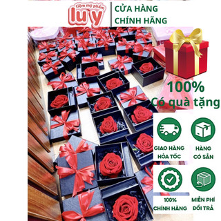 Hộp hoa đựng son thỏi và son kem