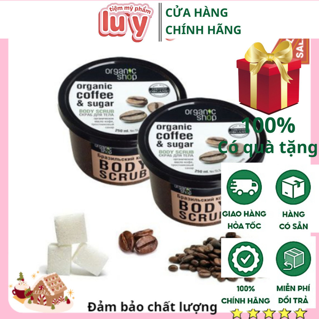 Tẩy da chết body cafe nga 250ml