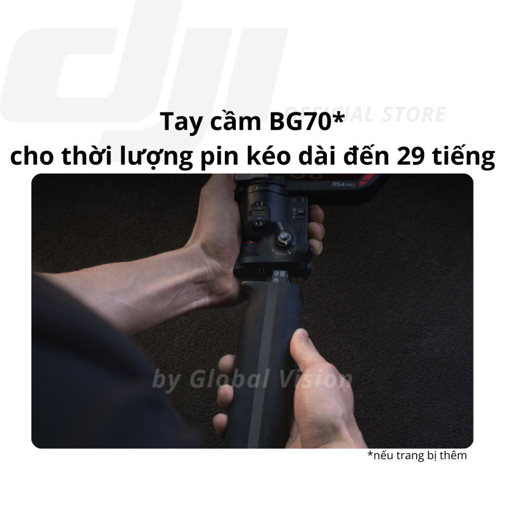 DJI thiết bị quay phim chống rung máy ảnh DJI RS 4 PRO tải trọng đến 4,5kg, camera hành động chính hãng | BigBuy360 - bigbuy360.vn