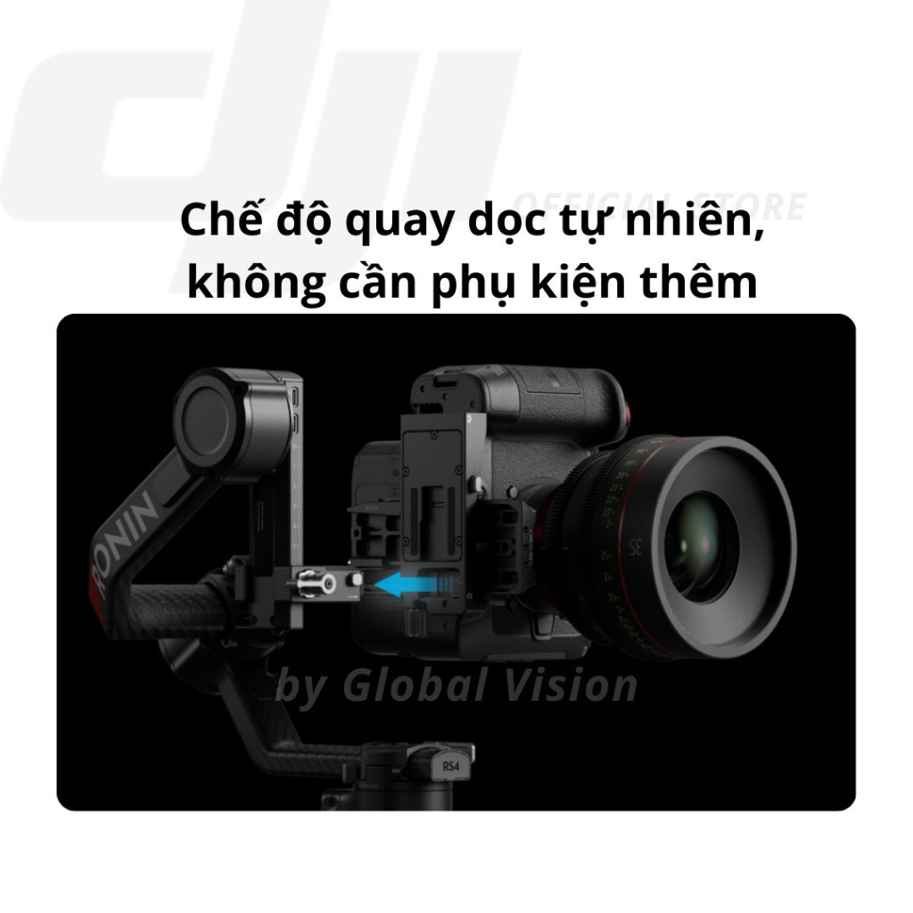 DJI thiết bị quay phim chống rung máy ảnh DJI RS 4 PRO tải trọng đến 4,5kg, camera hành động chính hãng | BigBuy360 - bigbuy360.vn