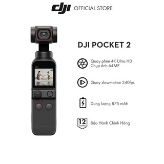 DJI Osmo Pocket 2 máy quay phim chống rung 4K 60fps - Hàng chính hãng