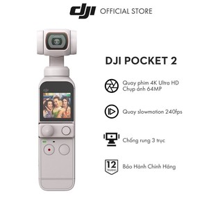 DJI Osmo Pocket 2 Sunset White Máy quay phim Chống Rung 4K 60fps Bảo hành 12 tháng