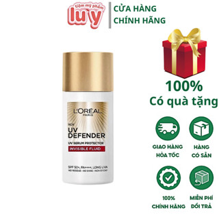 Kem Chống Nắng Loreal Paris x20 thoáng Mỏng Nhẹ UV Defender Invisible Fluid SPF50+ PA++++ 50M