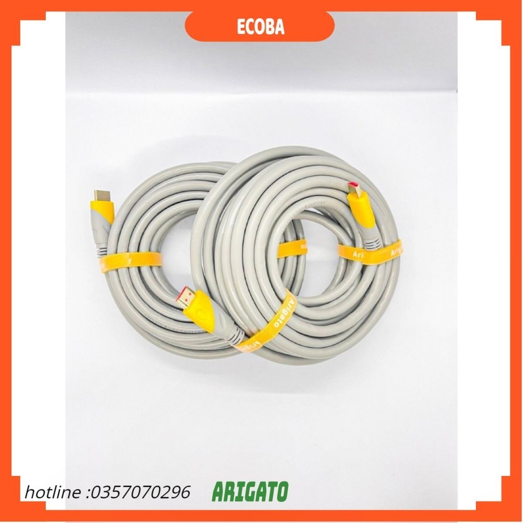 Dây cáp HDMI dài 10M 15M 20M Arigato 19+1 lõi đồng bảo hành 12 tháng ECOBA