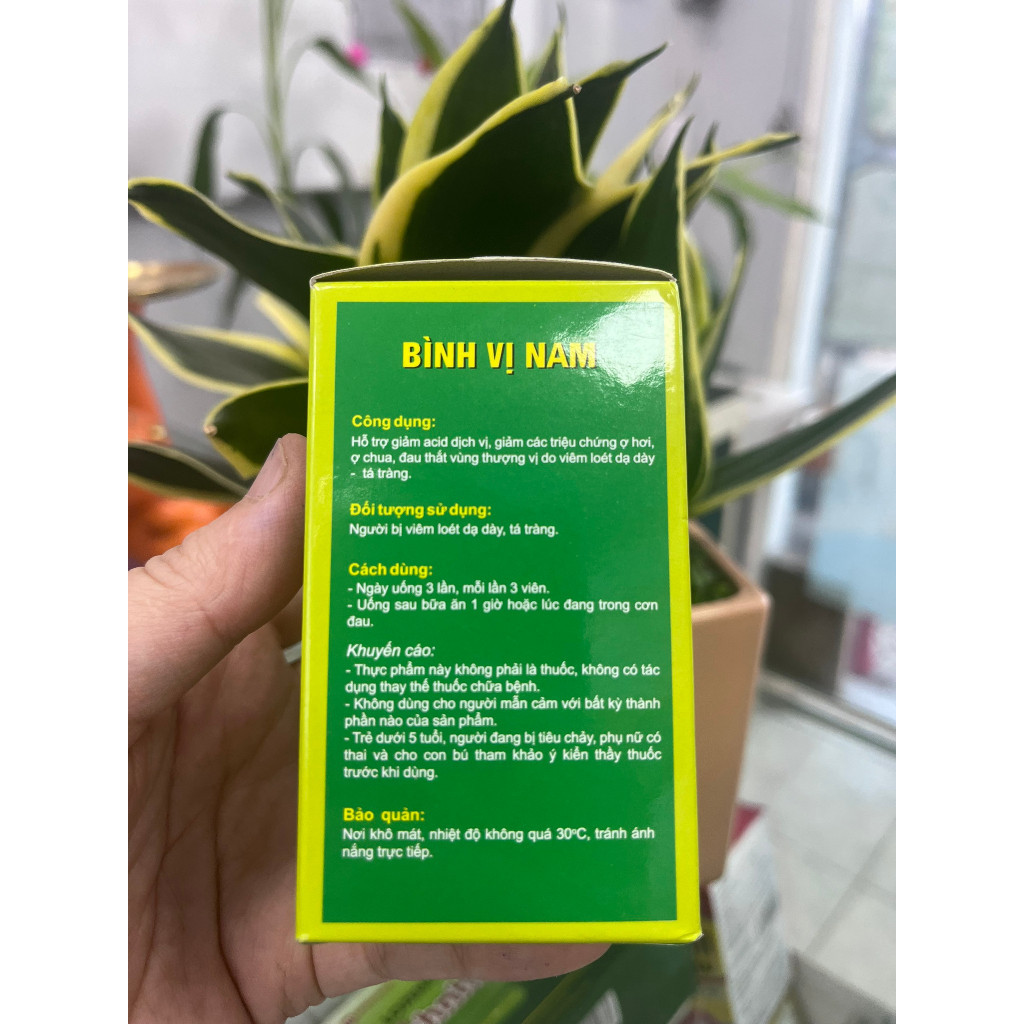 Bình vị nam - Bảo vệ niêm mạc dạ dày - 100 viên