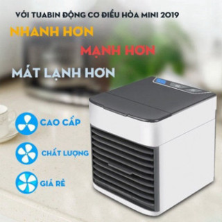 Quạt Điều Hòa Hơi Nước Mini - Quạt Để Bàn Phun Sương Siêu Mát Chân Cắm USB Tiện Ích ( VUÔNG)