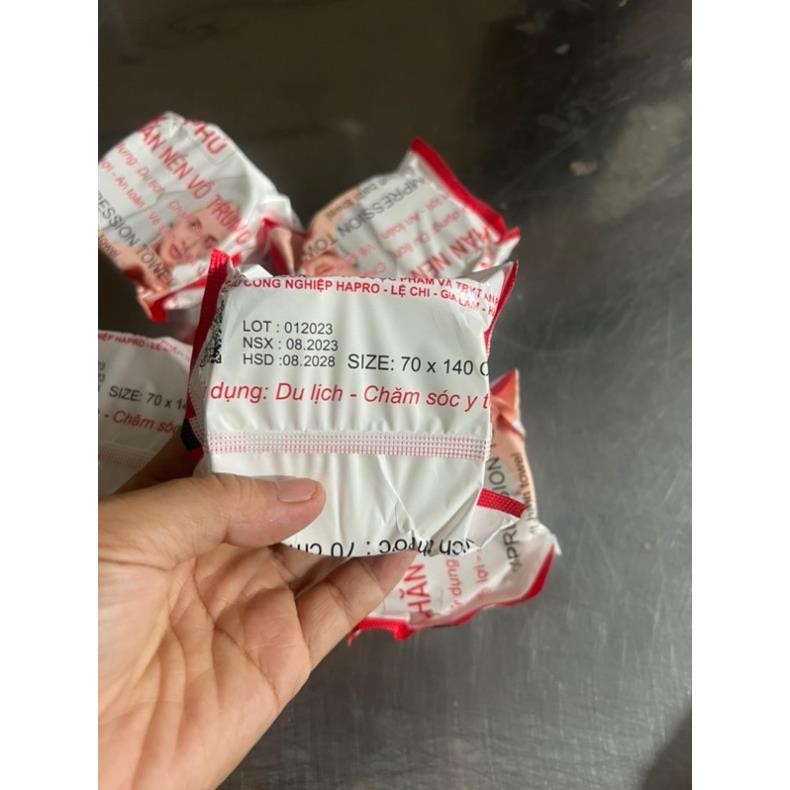 combo 10 Khăn nén du lịch- Khăn nén vô trùng chuẩn y tế - Tiện lợi cho đi xa, du lịch