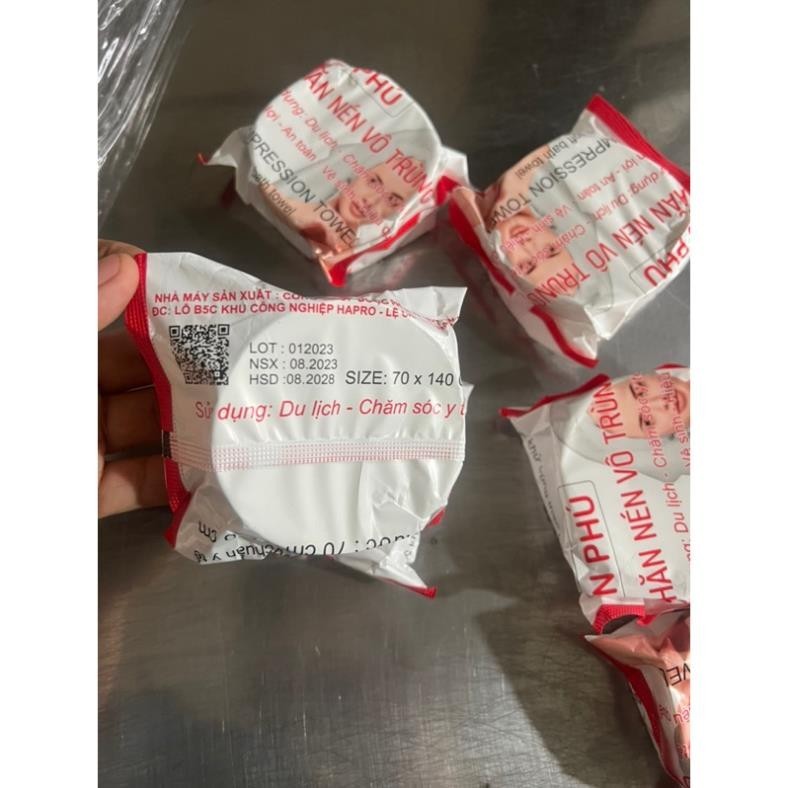 combo 10 Khăn nén du lịch- Khăn nén vô trùng chuẩn y tế - Tiện lợi cho đi xa, du lịch