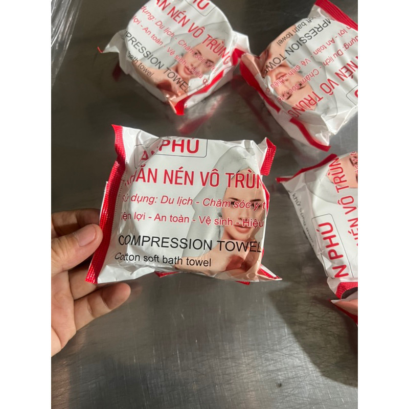 combo 10 Khăn nén du lịch- Khăn nén vô trùng chuẩn y tế - Tiện lợi cho đi xa, du lịch