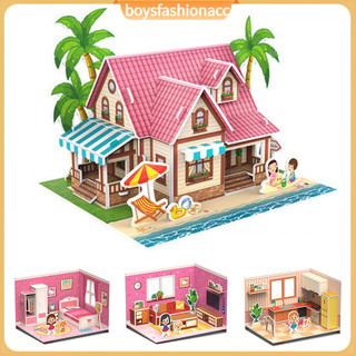 Mô hình nhà gỗ 3D lắp ráp cho bé
