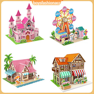Mô hình nhà gỗ 3D lắp ráp cho bé
