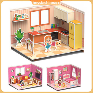 Mô hình nhà gỗ 3D lắp ráp cho bé
