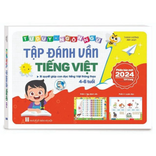 Sách - Tập đánh vần tiếng việt phiên bản mới 2024 kèm file đọc quét mã QR và video hướng dẫn cách ghép vần