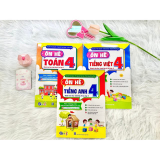 Sách- Combo Ôn Hè Toán, Tiếng Việt, Tiếng Anh Lớp 4 ( Dành cho học sinh lớp 4 lên lớp 5)