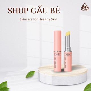 Son dưỡng môi DHC Lip Cream Nhật Bản son dưỡng không màu giúp đôi môi mềm mại giảm thâm và hồng môi 1.5g JP 4.0 cer