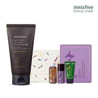 Bộ chăm sóc da tẩy tế bào chết innisfree Jeju Volcanic Scrub Set