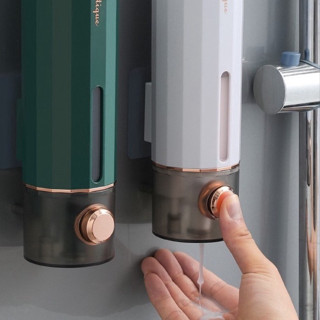 Hộp Đựng Nước Rửa Tay, Dầu Gội Đầu - Bình Đựng Gel Sữa Tắm Đa Năng Gắn Tường Cho Phòng Tắm