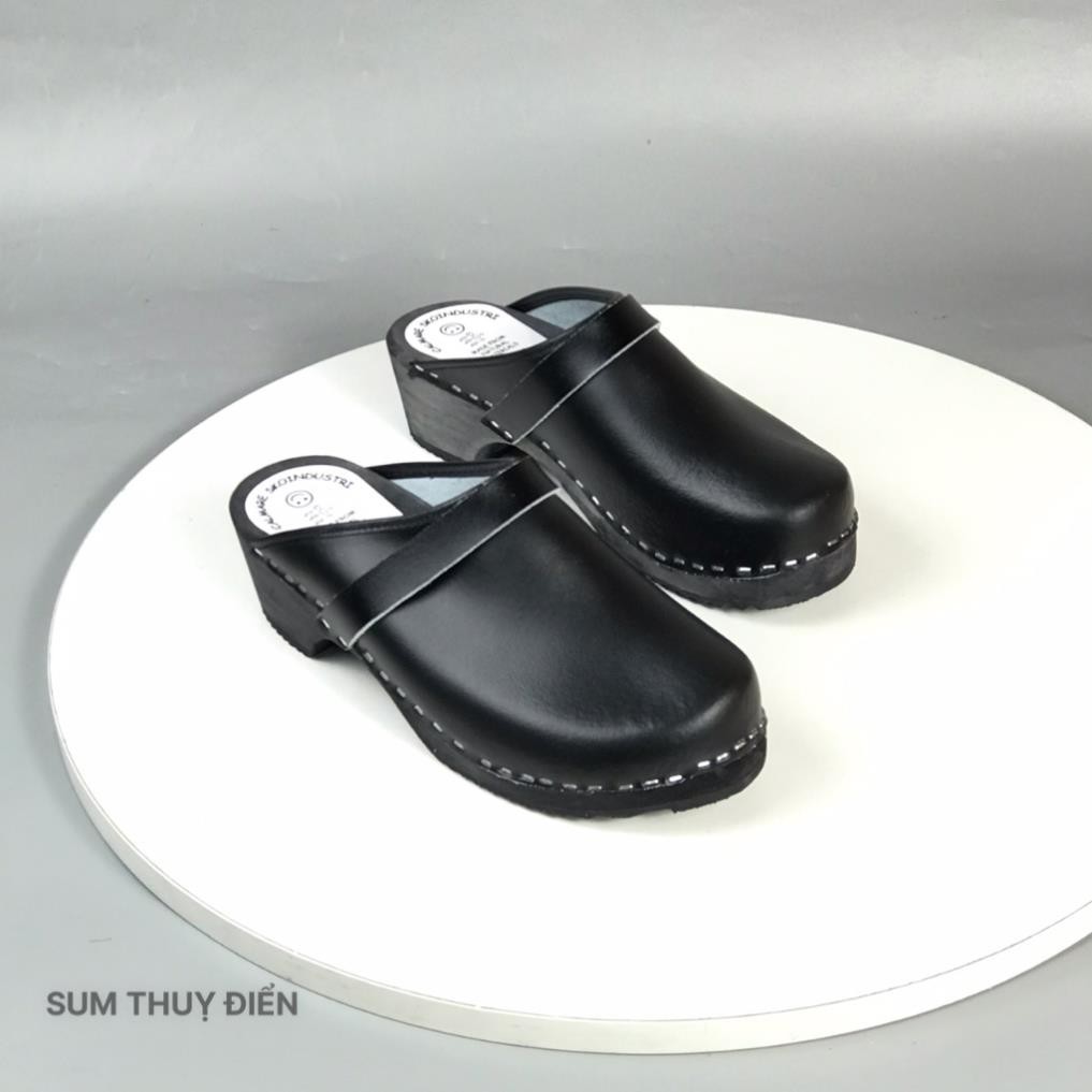 Sục nam Thụy Điển đế gỗ size 38-43 hàng thủ công handmade xách tay cao cấp