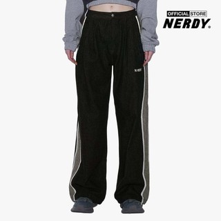 NERDY - Quần jeans unisex ống rộng Side Line PNEF23PT06-01