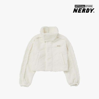 NERDY - Áo khoác lông nữ cổ trụ tay dài Wavy PNEW23FJ02-02