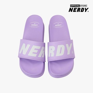 NERDY - Dép quai ngang unisex bản rộng Big Logo PNES23SD13-36