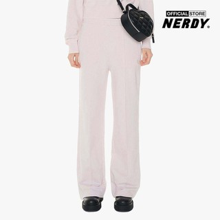 Nerdy - quần dài nữ ống rộng lưng thun souffle pnes23kd52-09