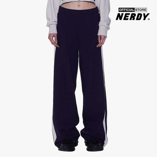 NERDY - Quần dài nữ ống rộng lưng thun Bold NY PNEF23SP13-16