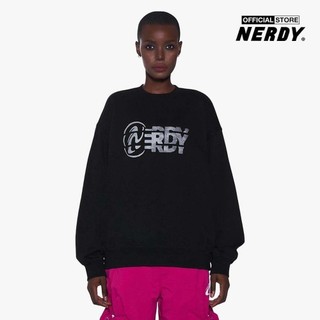 NERDY - Áo sweatshirt unisex cổ tròn tay dài Layer Pinwheel PNEF23SW05-01