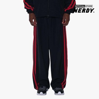 NERDY - Quần dài unisex ống rộng lưng thun Bold Line Woven PNEF23PT05-01