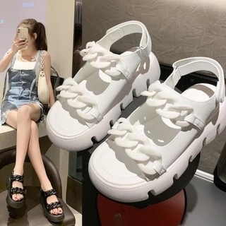 LinhTDEP - Dép quai hậu nữ độn đế 5cm, dép sandal hót nhất hiện nay, đi học, kiểu nữ sang chảnh