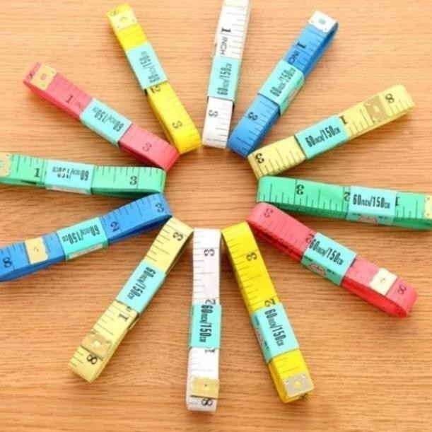 Thước Dây Đầu Thép Đo Vòng Bụng Eo 3 Vòng Kiểm Tra Sức Khỏe 1.5 Mét - Đo Quần Áo, Quà Tặng Giảm Cân
