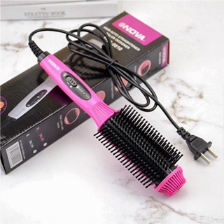 Lược Điện Chải Tóc Nova Không Dây Tạo Kiểu Tóc Uốn Cúp Cụp Xoay Tròn Chuyên Nghiệp
