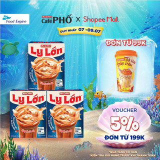 Combo 3 hộp Cà phê Ly Lớn - Maccoffee (hộp 10 gói x 26g)