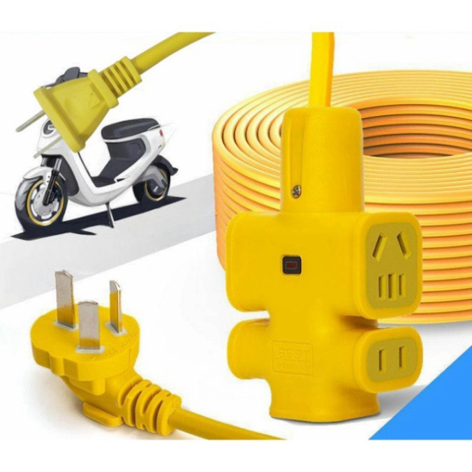 Ổ cắm điện có dây dài 30m, bộ cuộn dây điện dài 30m chịu lực kèm ổ điện đa năng ..