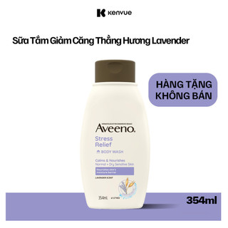 GIFT_Sữa tắm cho da nhạy cảm, giảm căng thẳng hương lavender Aveeno Stress Relief 354ml